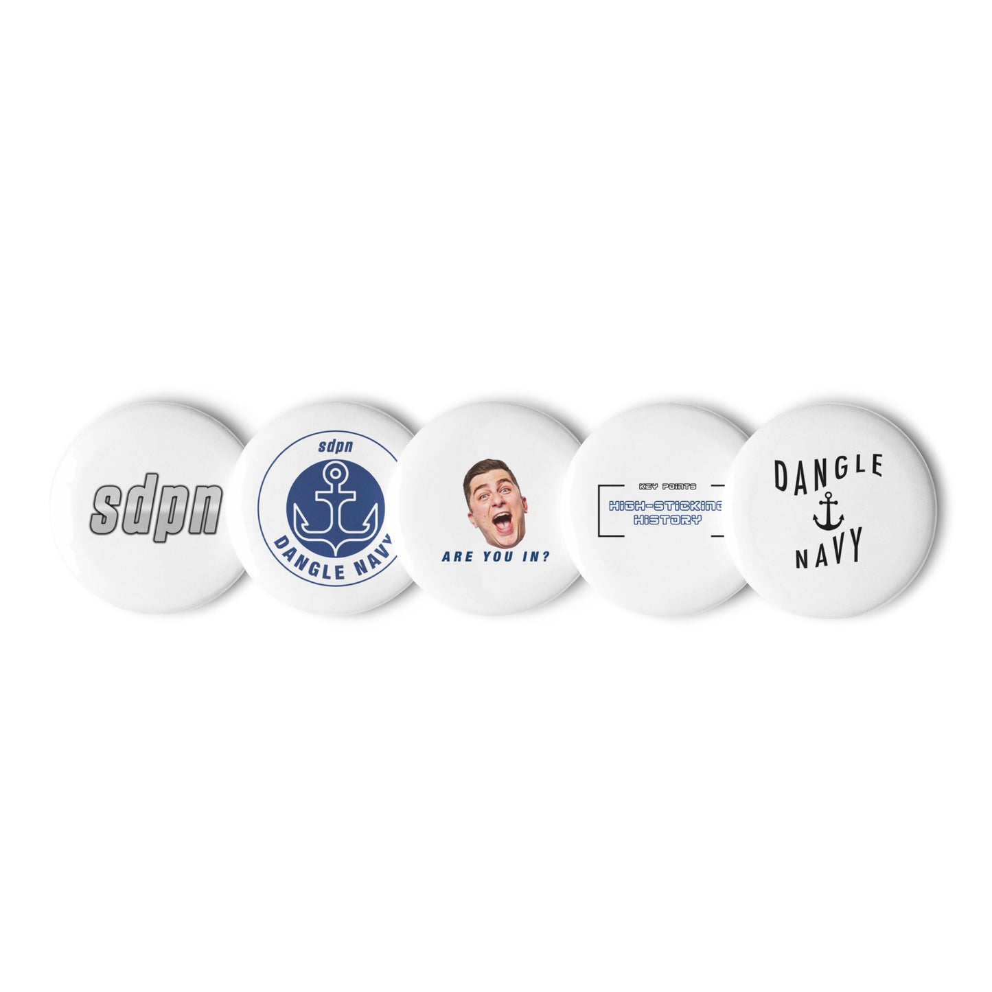 sdpn Dangle Navy Pin Collection