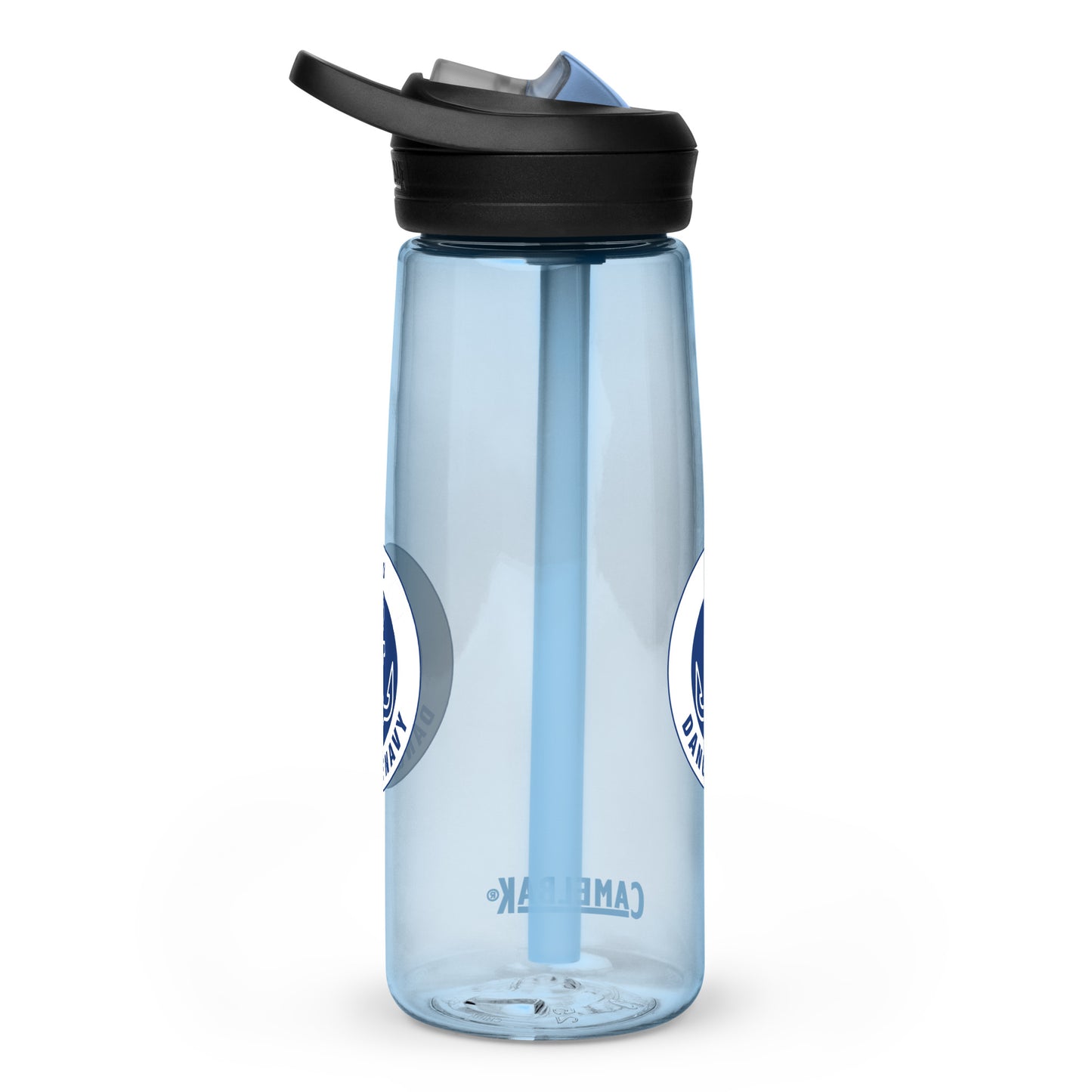 Dangle Navy Logo Water Bottle