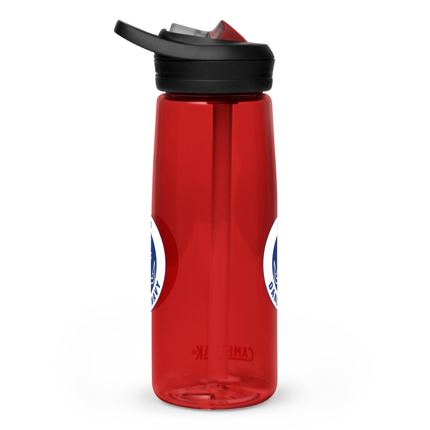 Dangle Navy Logo Water Bottle