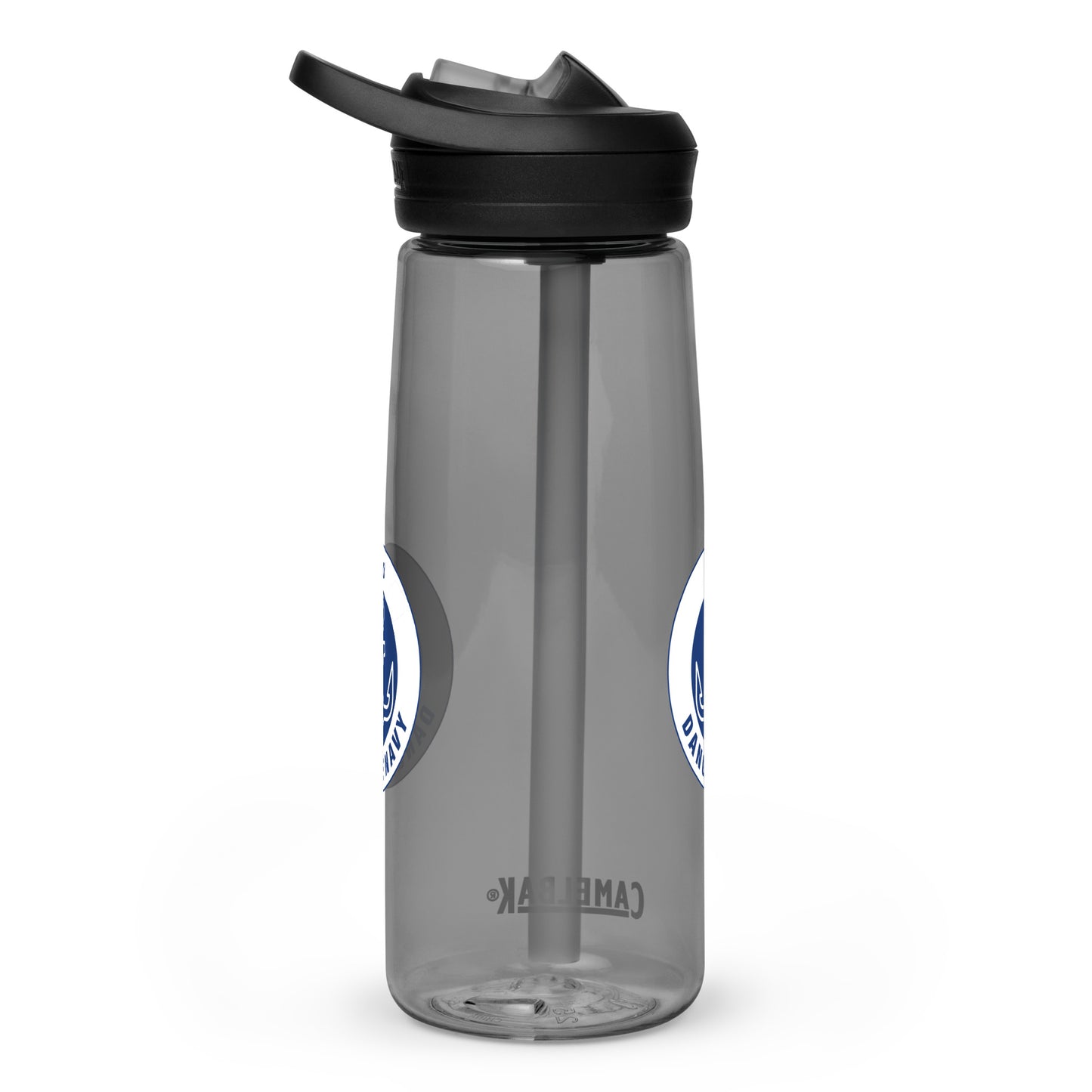 Dangle Navy Logo Water Bottle