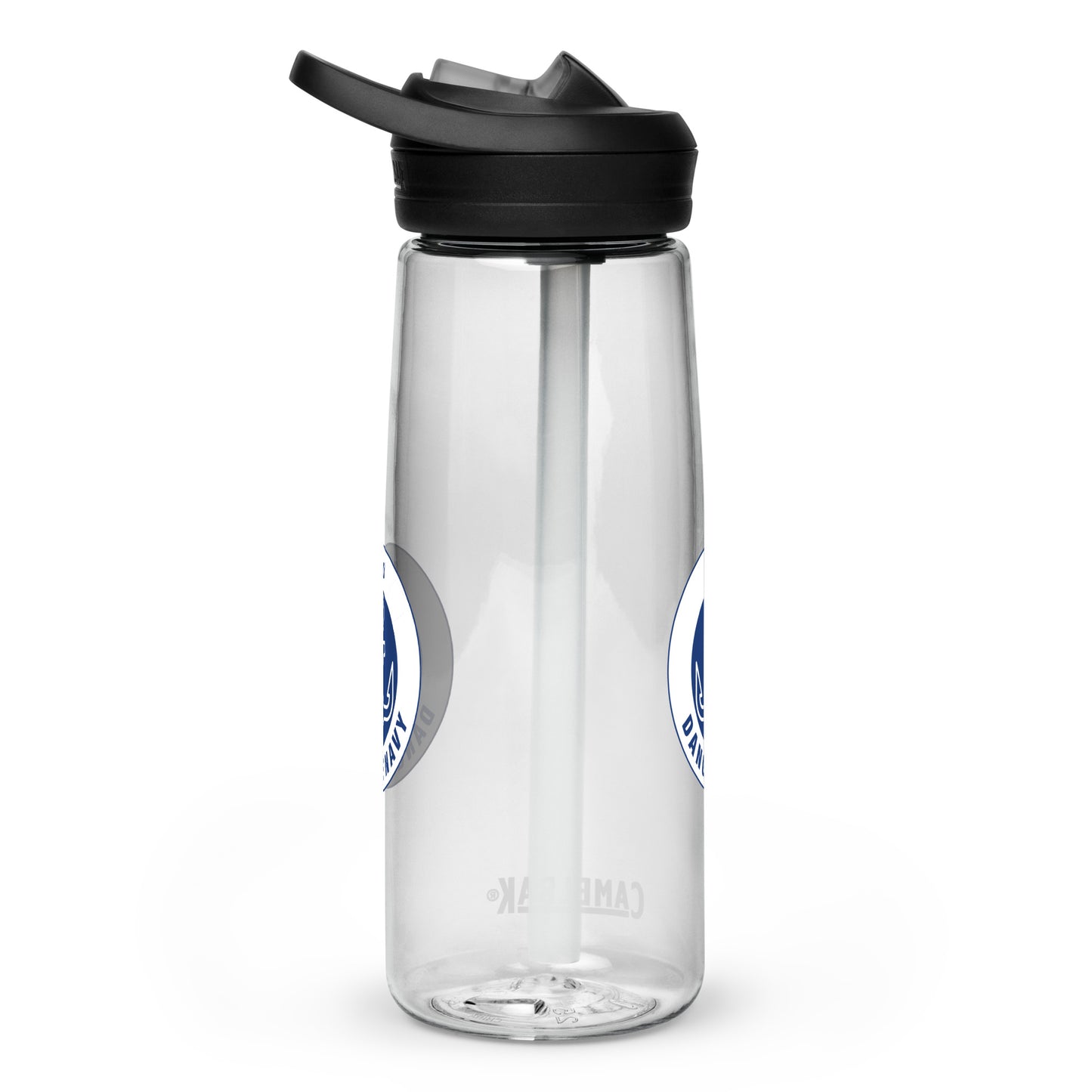 Dangle Navy Logo Water Bottle