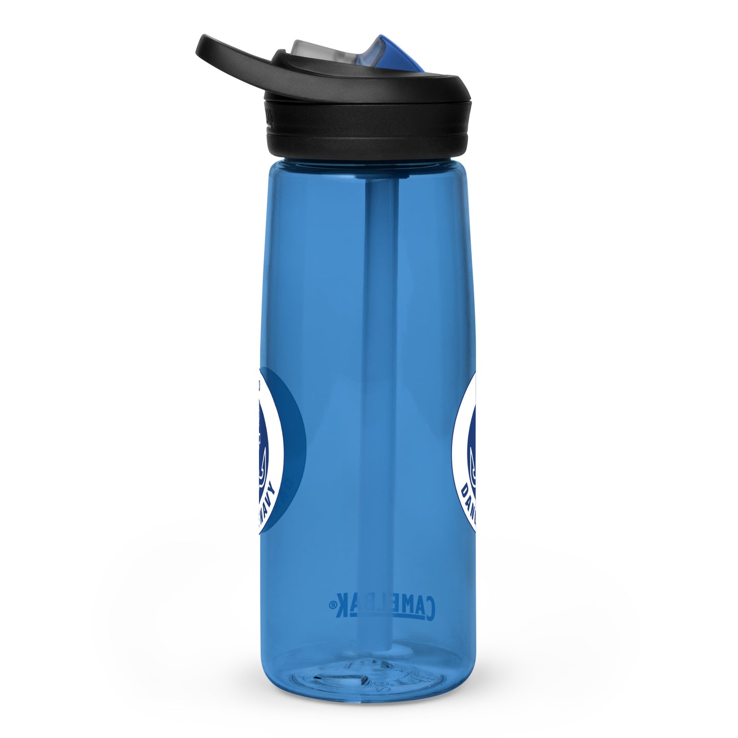 Dangle Navy Logo Water Bottle