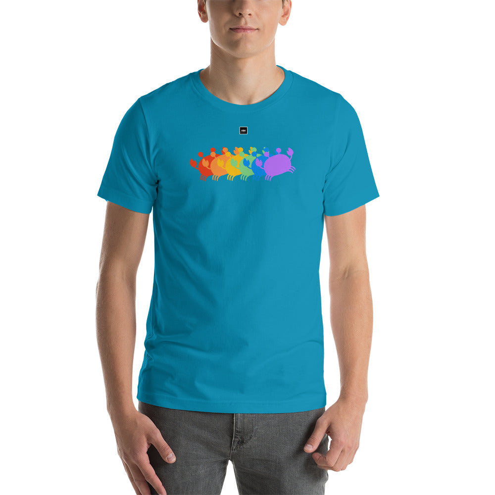 Crab People Rainbow t-shirt
