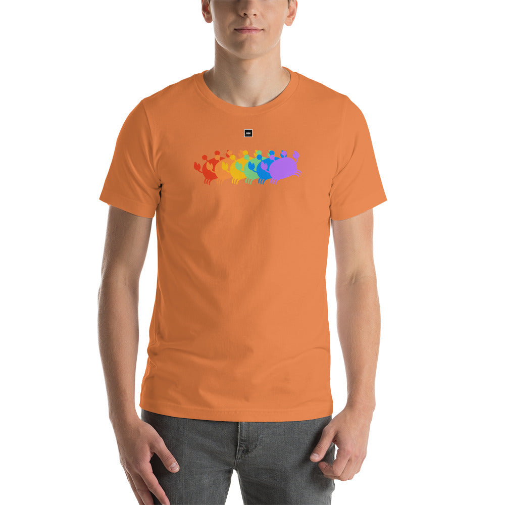 Crab People Rainbow t-shirt