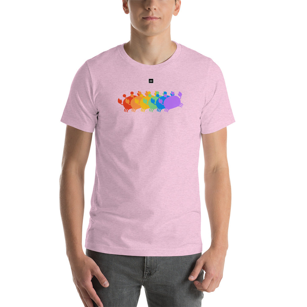 Crab People Rainbow t-shirt