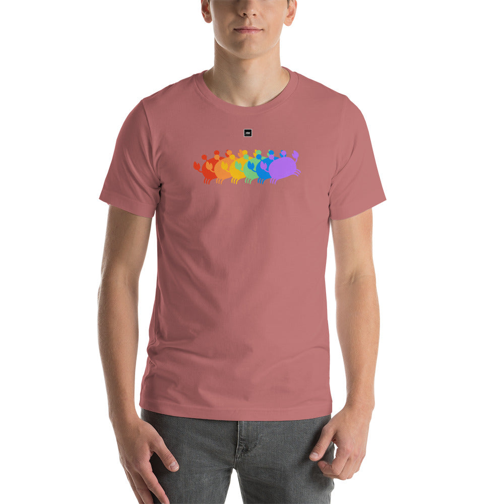 Crab People Rainbow t-shirt