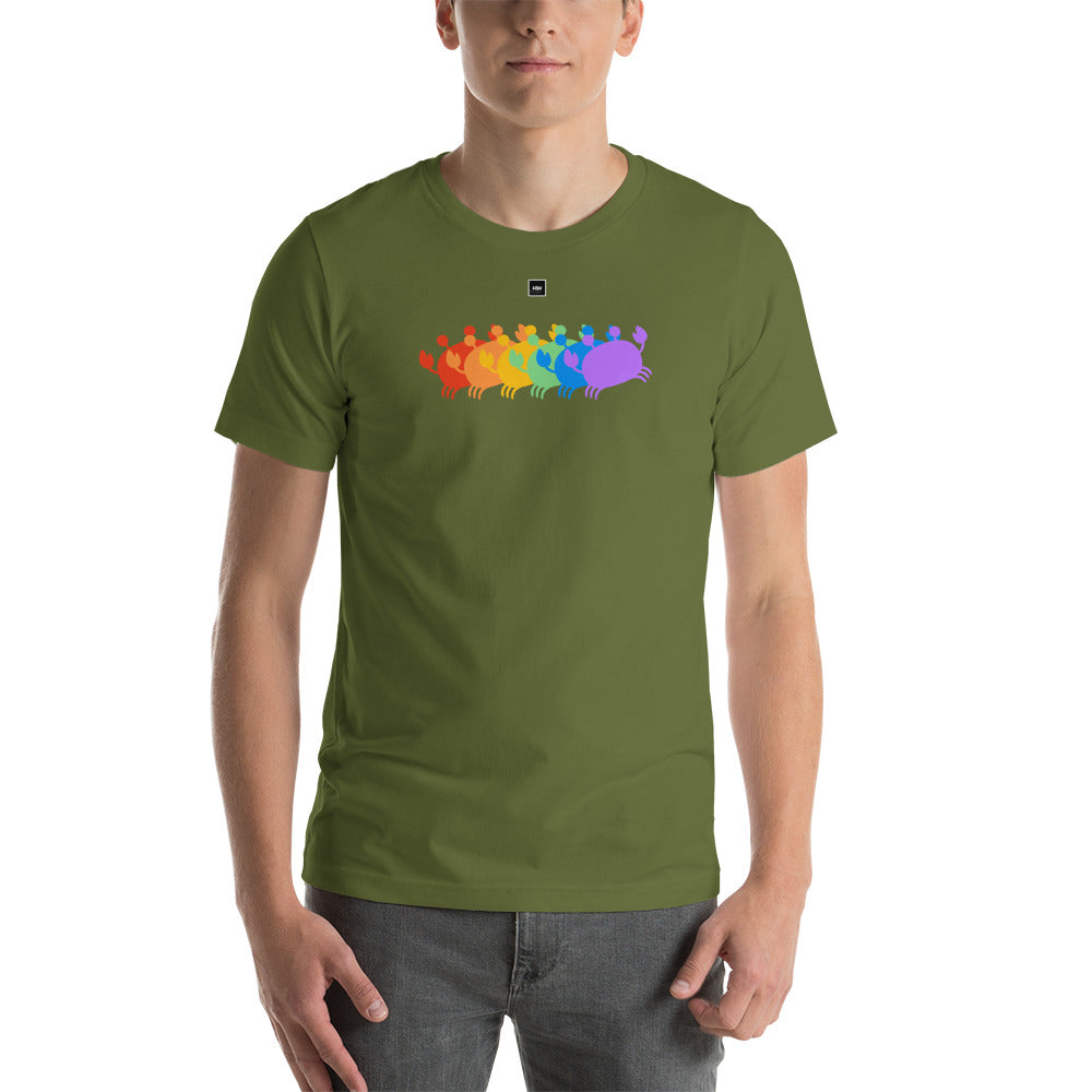Crab People Rainbow t-shirt