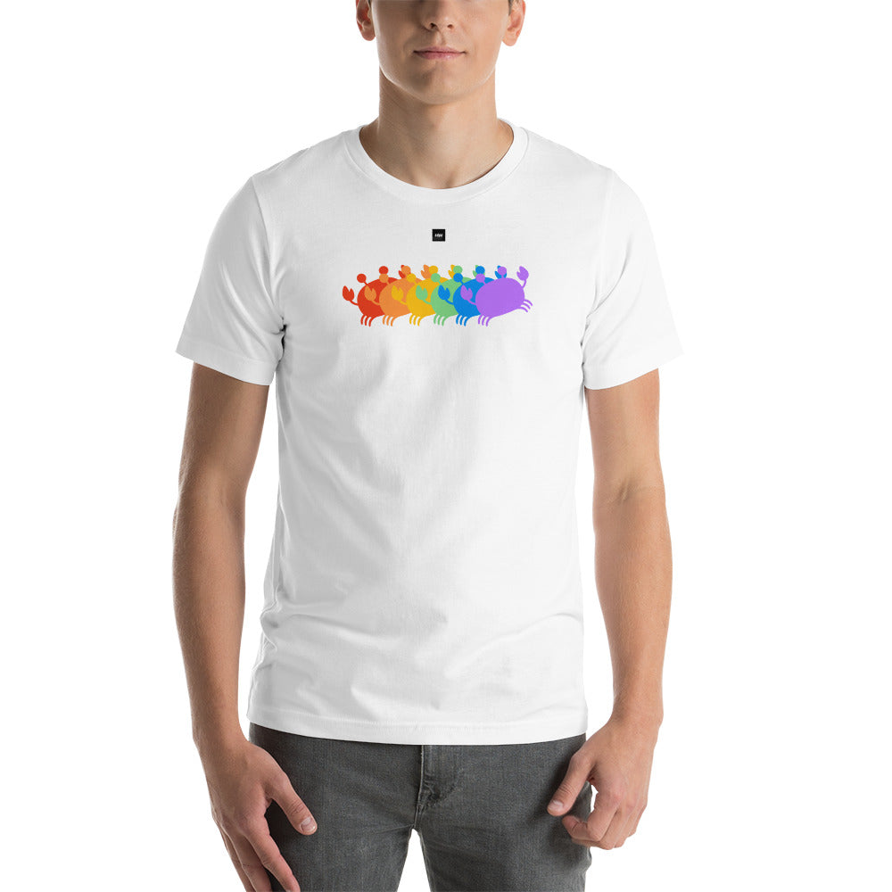 Crab People Rainbow t-shirt
