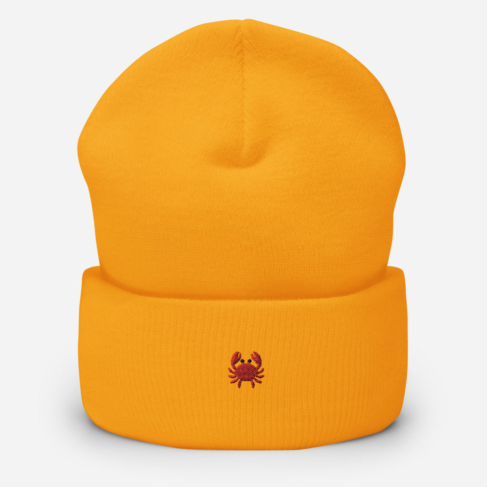 Crab People Cuffed Beanie