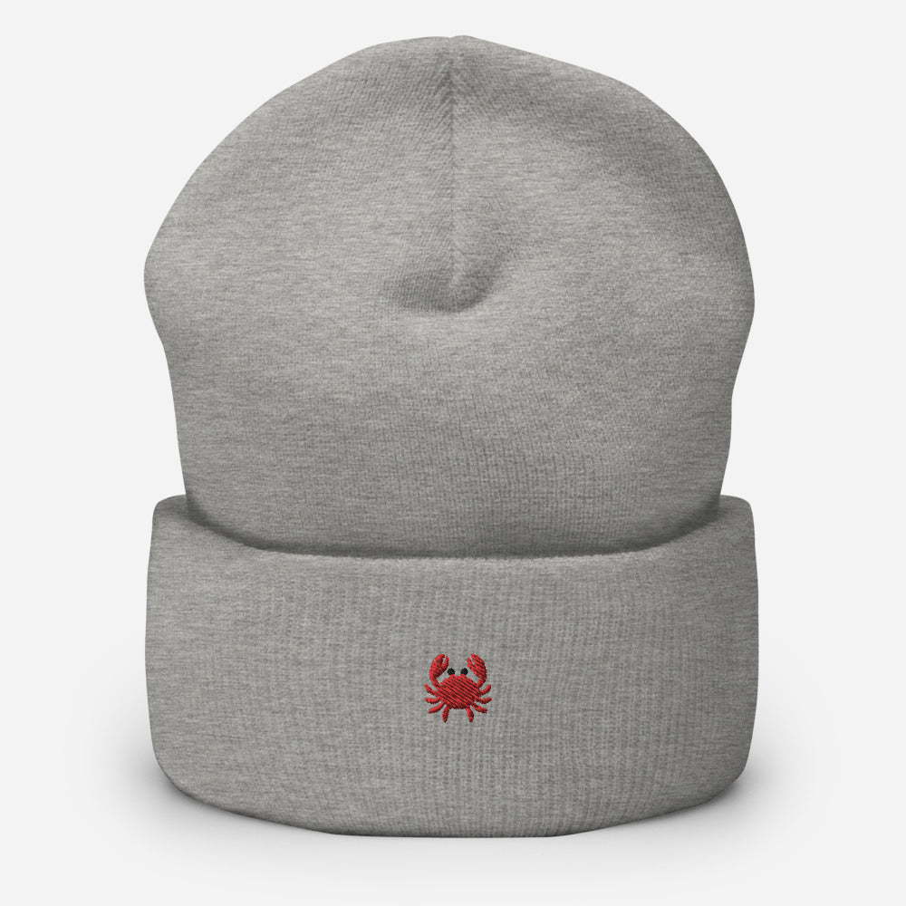 Crab People Cuffed Beanie