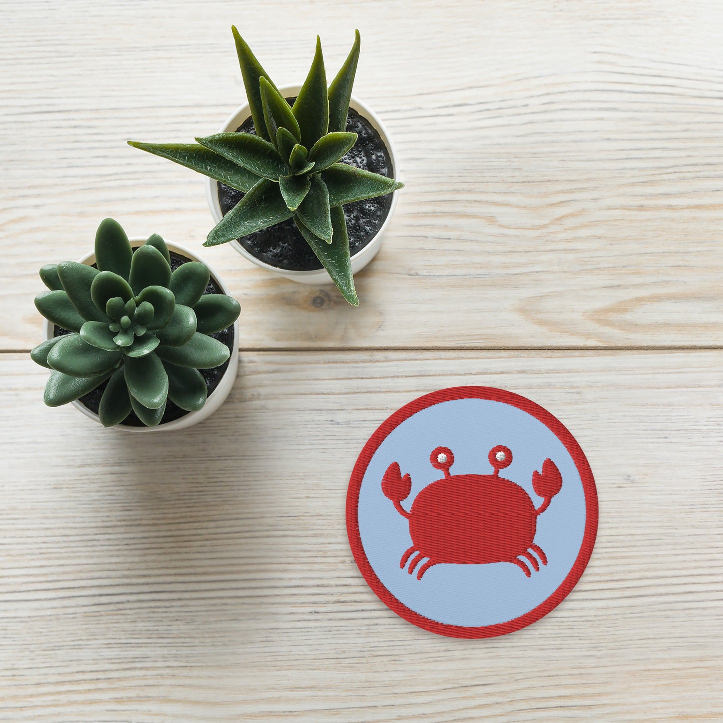Crab People Embroidered Patch