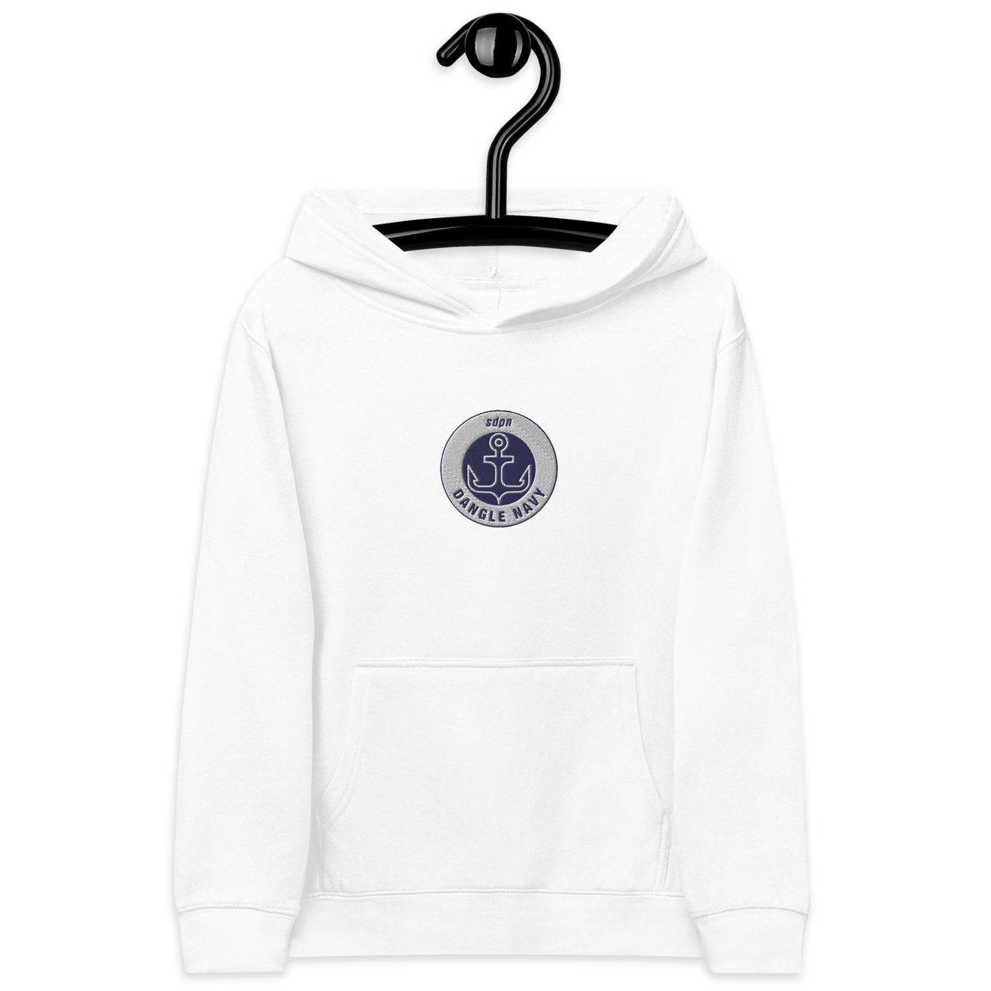 Dangle Navy Logo Kids Fleece Hoodie