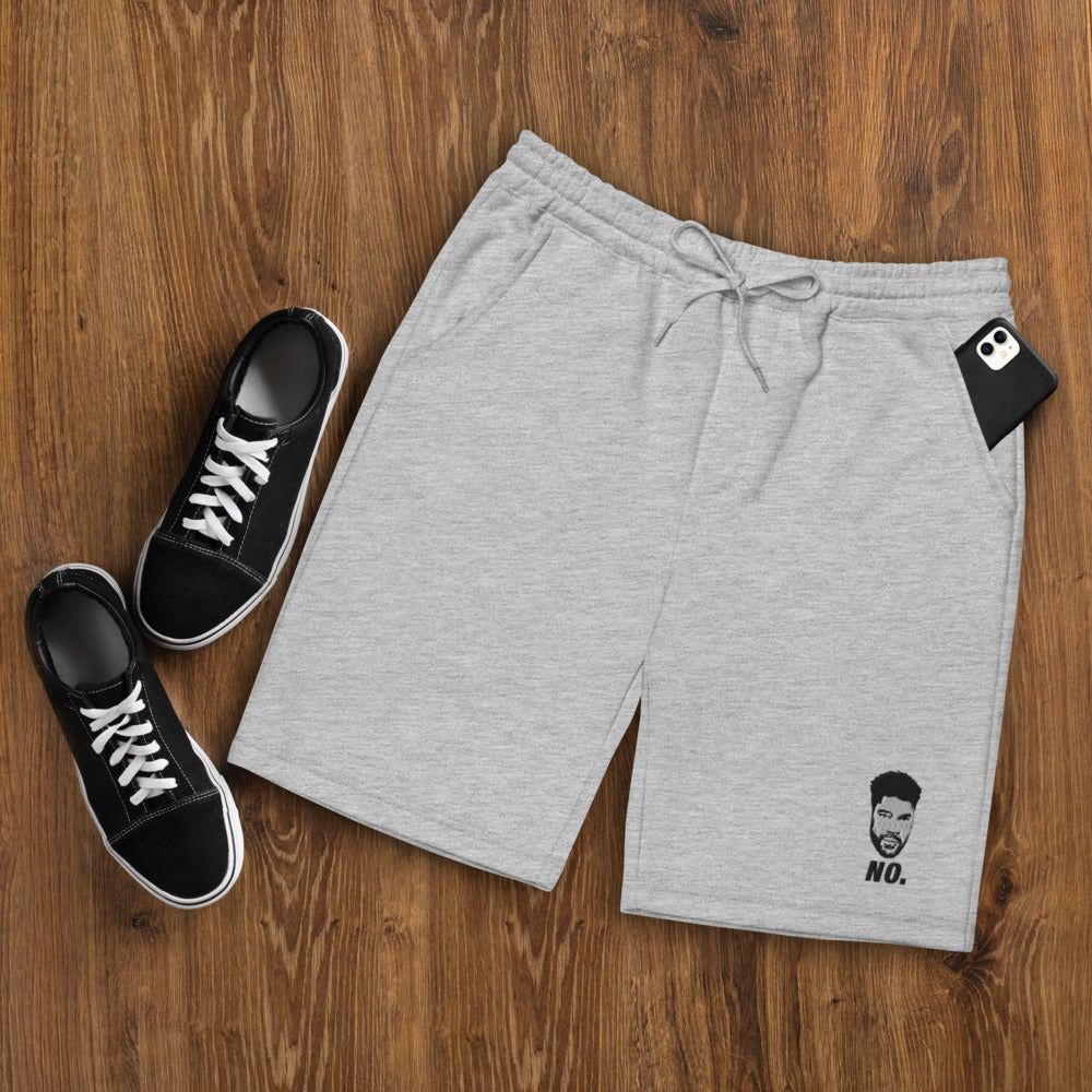 "No" fleece shorts