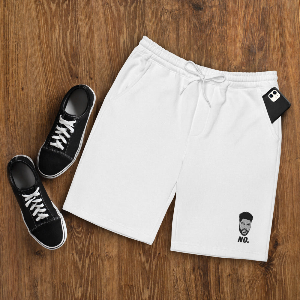 "No" fleece shorts