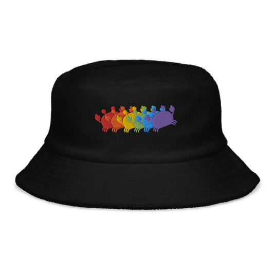 Crab People Rainbow Bucket Hat