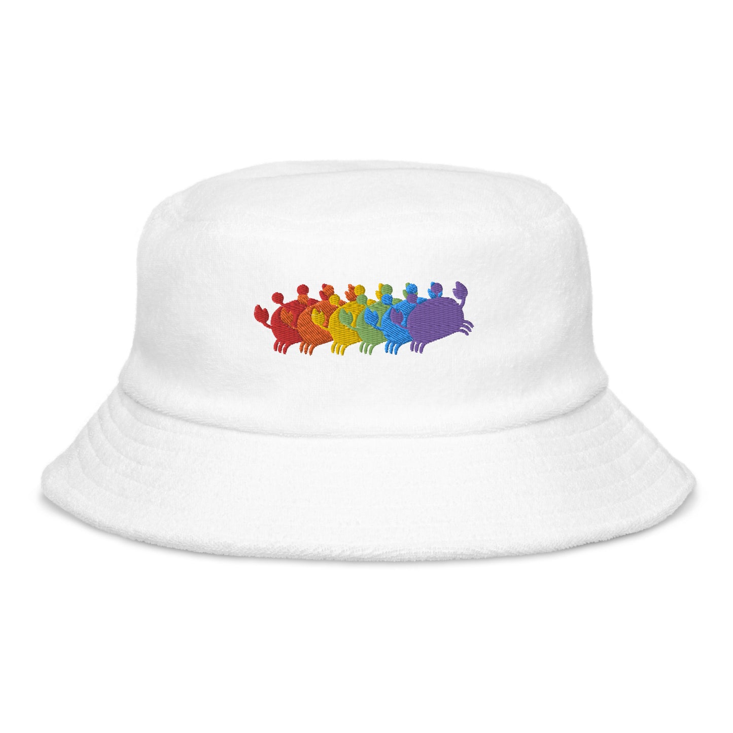 Crab People Rainbow Bucket Hat