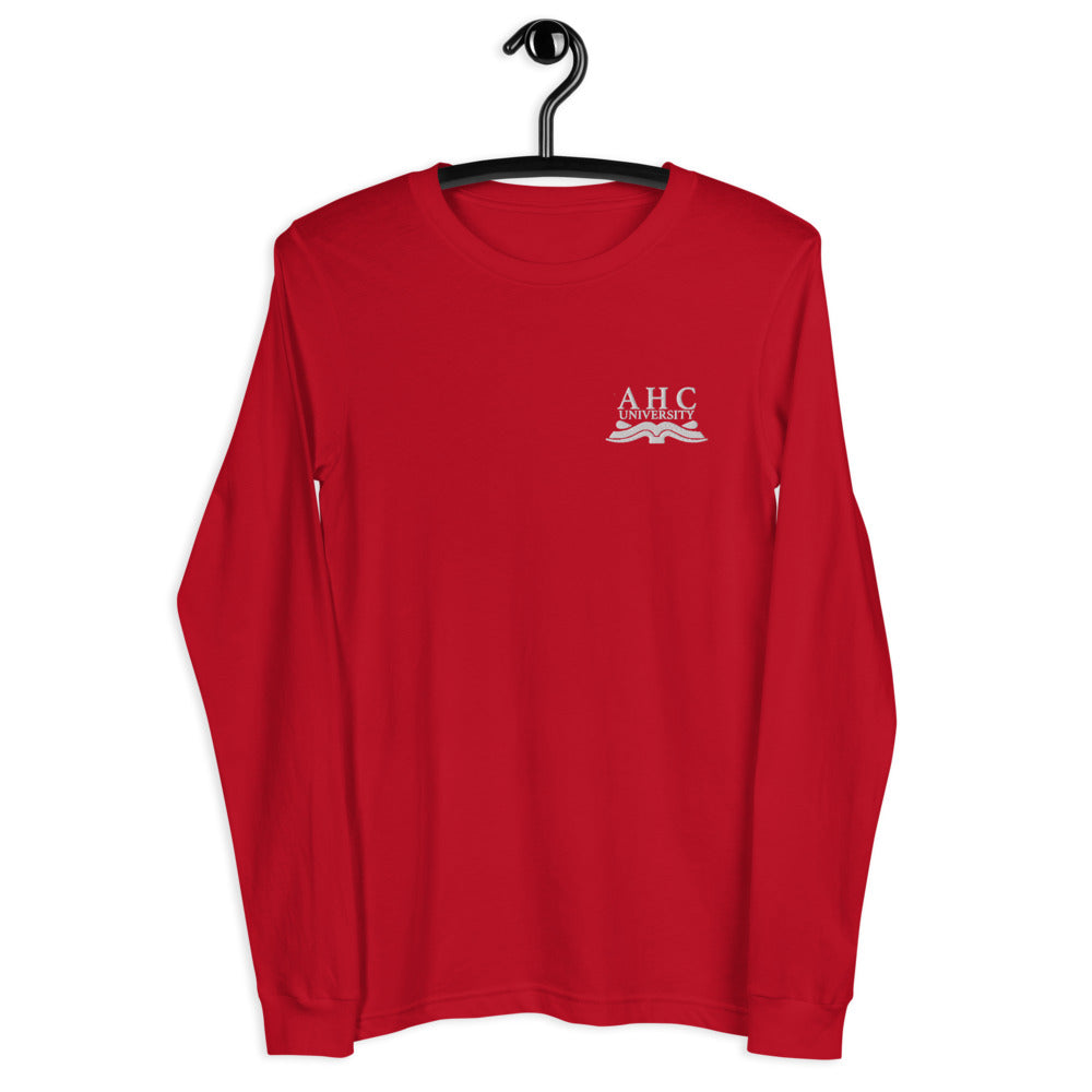 Adam's History Corner University Embroidered Long Sleeve Tee