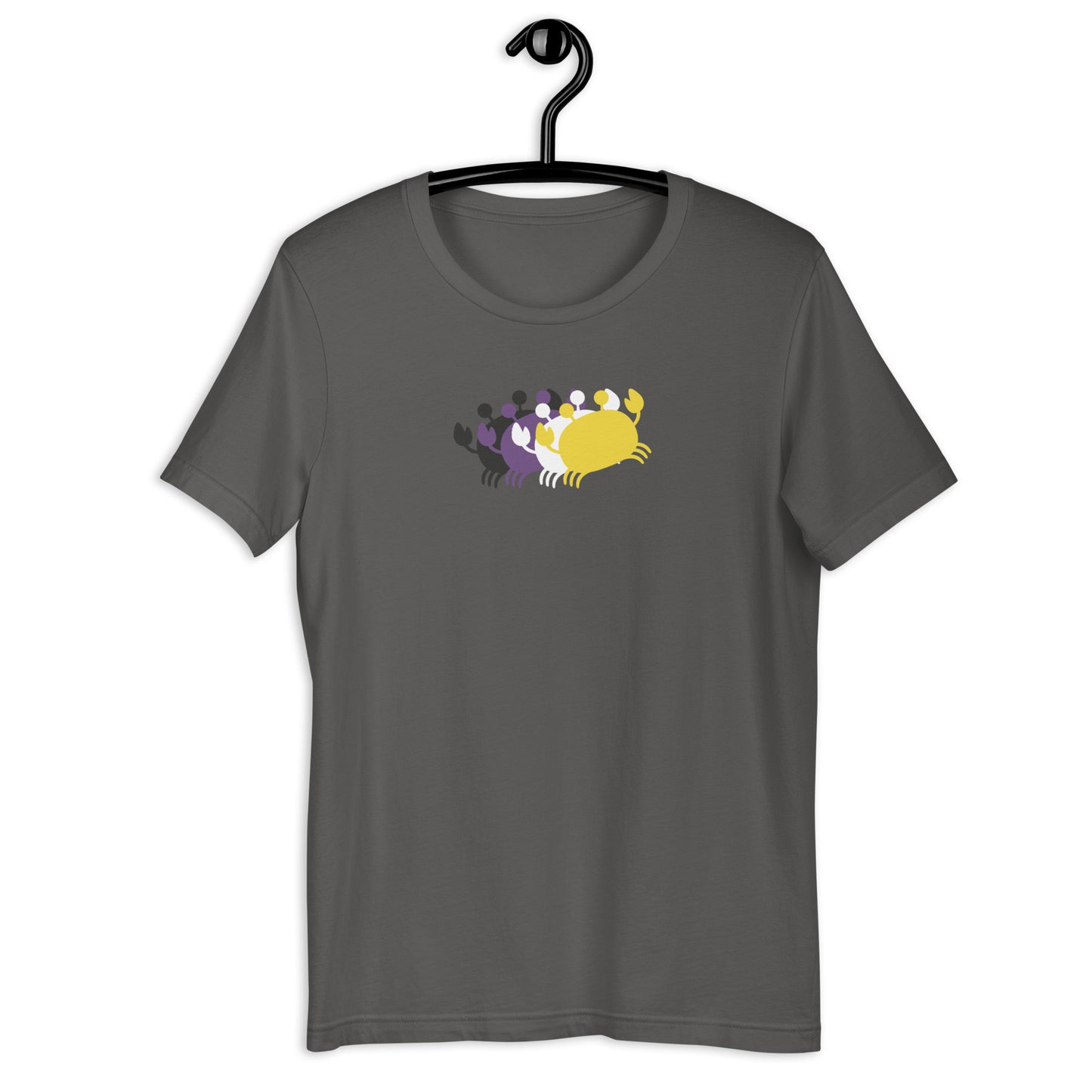 Crab People Non-binary Flag T-Shirt