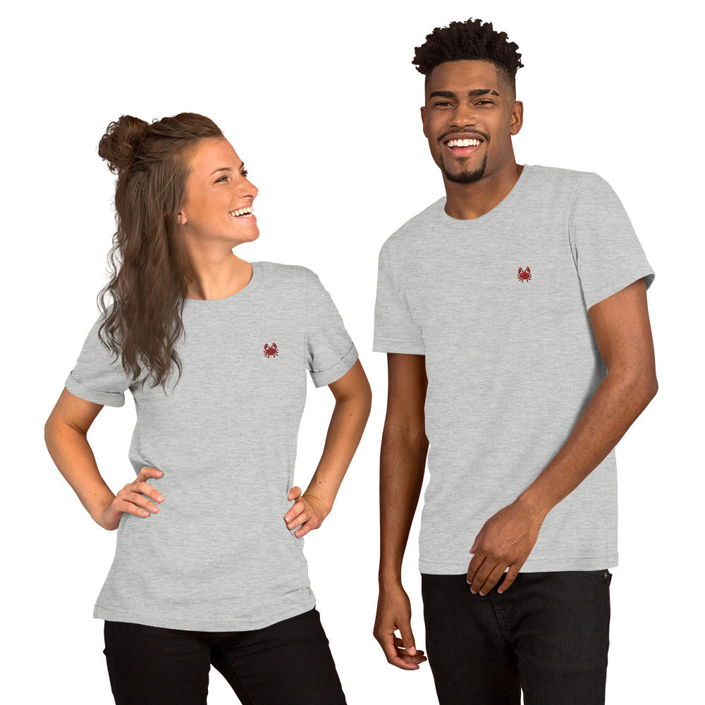 Crab People Embroidered T-Shirt