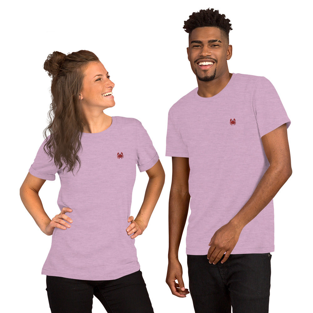 Crab People Embroidered T-Shirt
