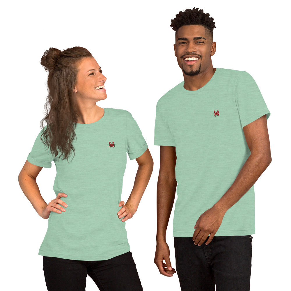 Crab People Embroidered T-Shirt