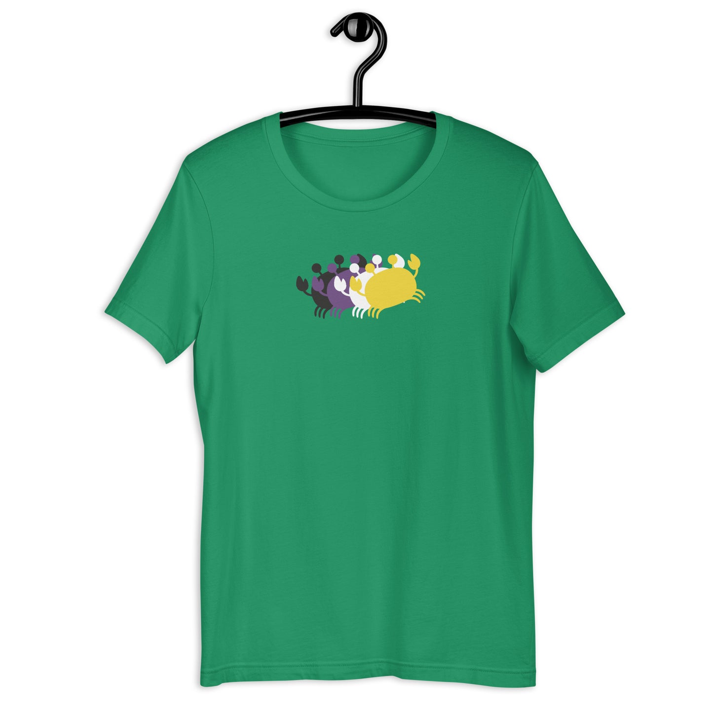 Crab People Non-binary Flag T-Shirt