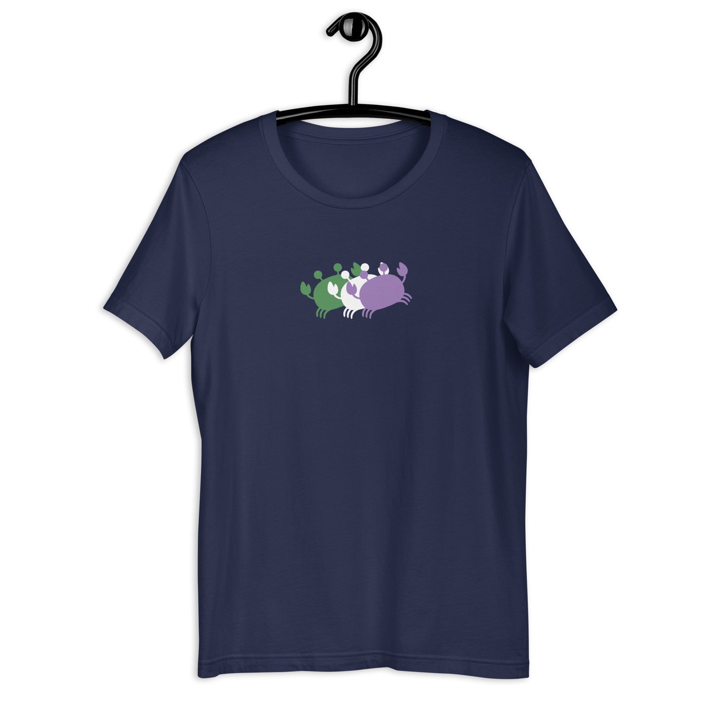 Crab People Genderqueer Flag T-Shirt