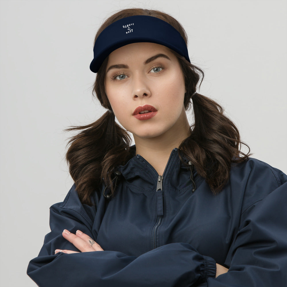 Dangle Navy Visor
