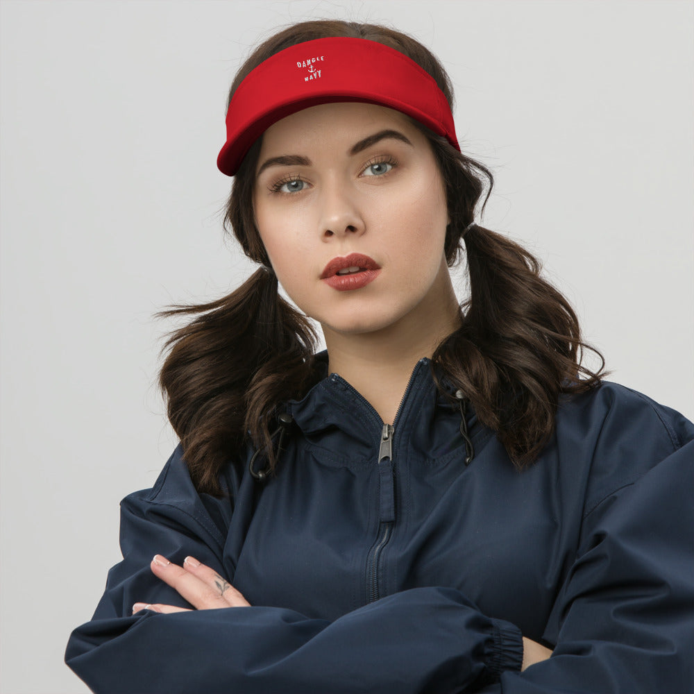 Dangle Navy Visor