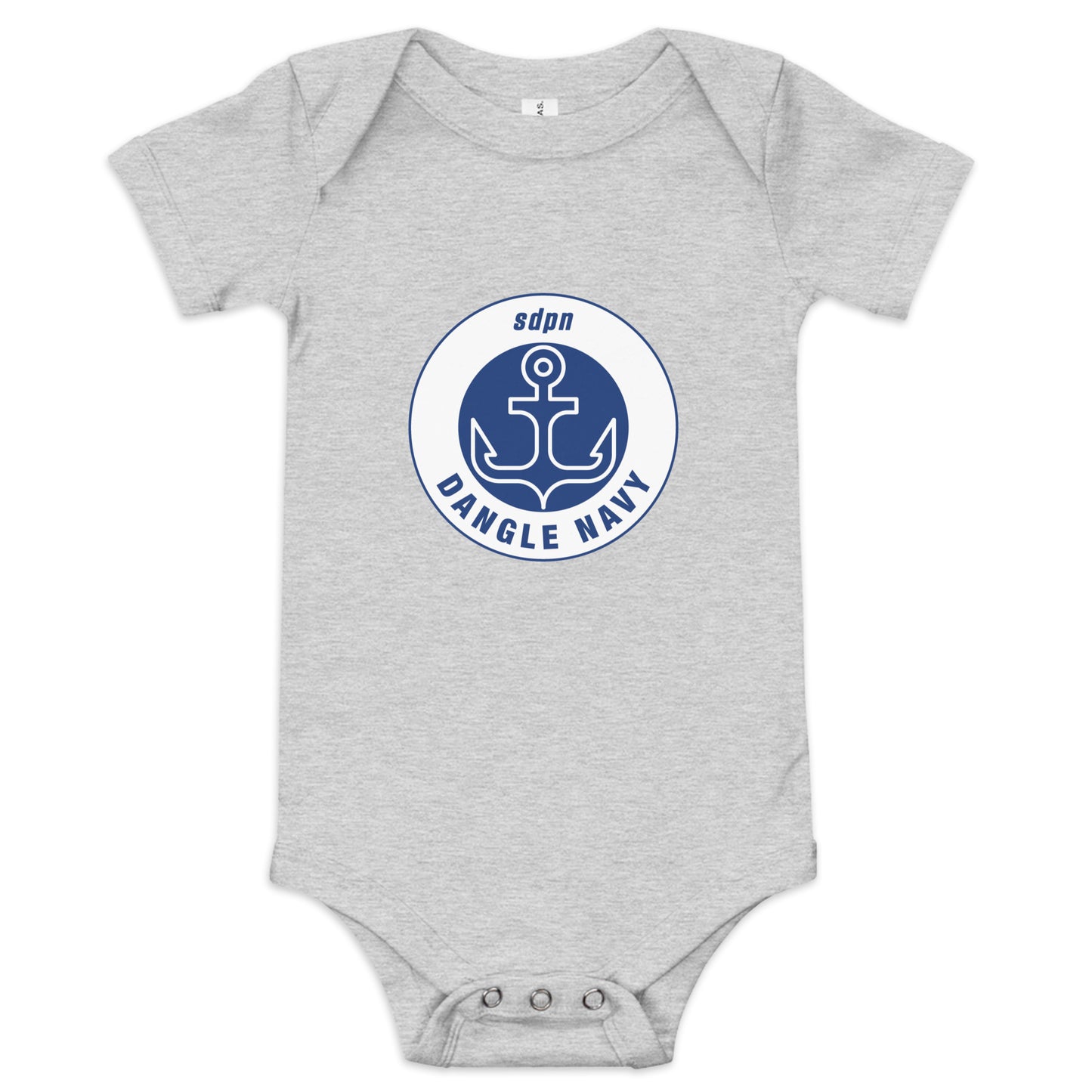 Dangle Navy Baby Short Sleeve One Piece