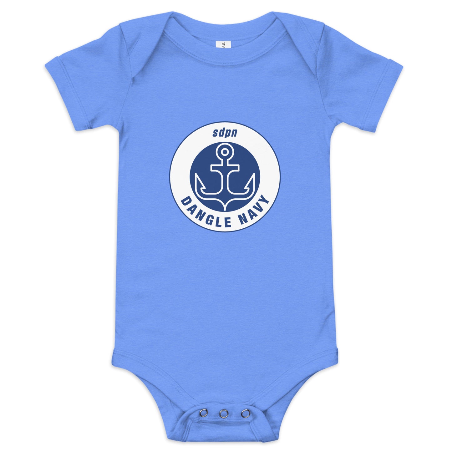 Dangle Navy Baby Short Sleeve One Piece