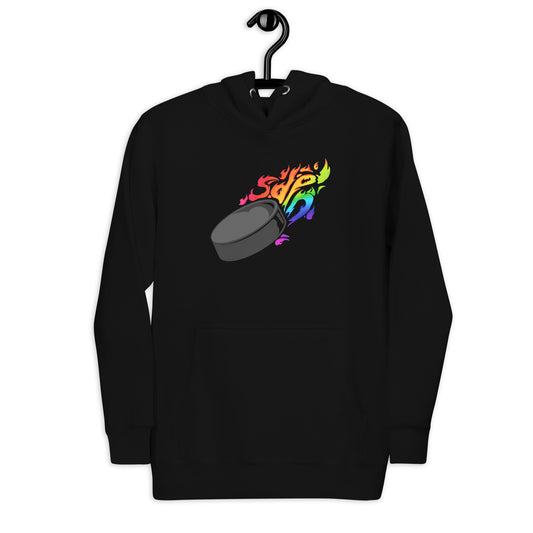 Pride Merch Rainbow Hoodie by Jo Dabney