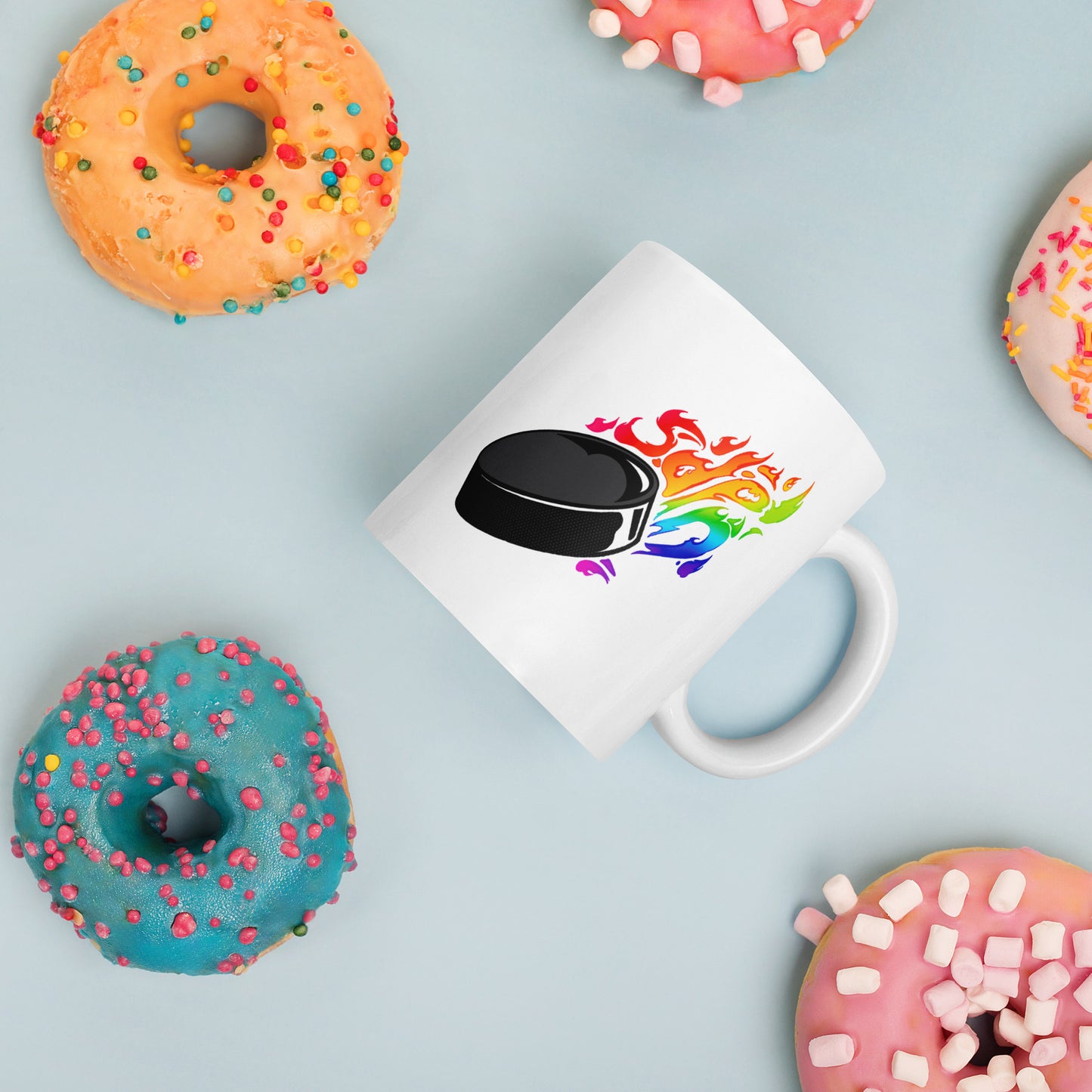 '24 Pride Merch Rainbow Mug by Jo Dabney