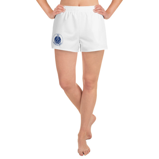 Dangle Navy Logo Women's Athletic Short Shorts