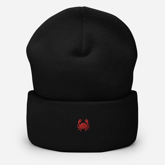 Crab People Cuffed Beanie