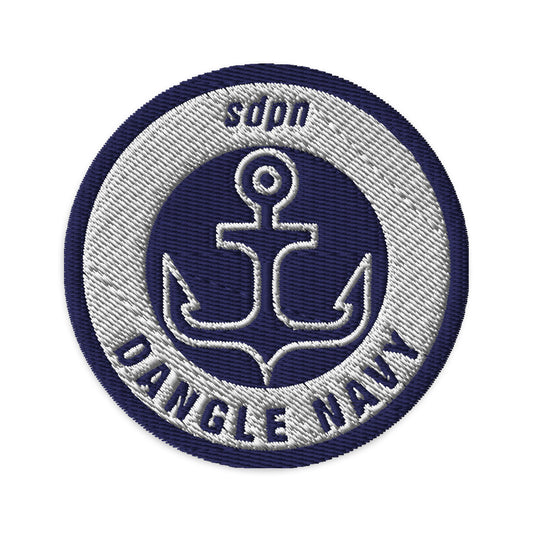 Dangle Navy Embroidered Patch
