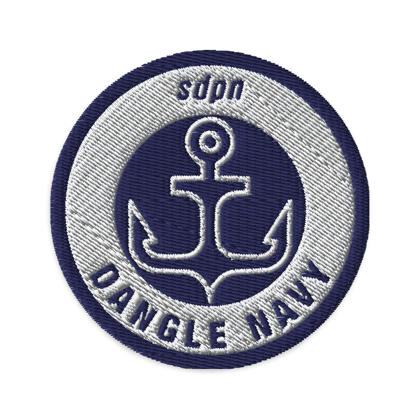 Dangle Navy Embroidered Patch