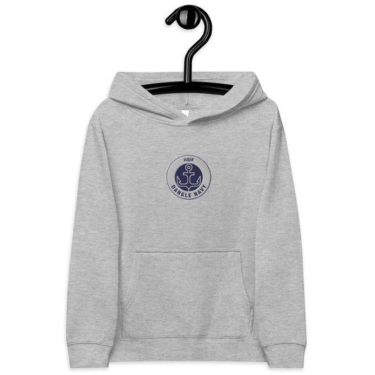 Dangle Navy Logo Kids Fleece Hoodie
