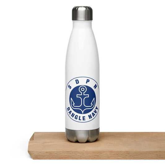 Dangle Navy Steve Head Water Bottle