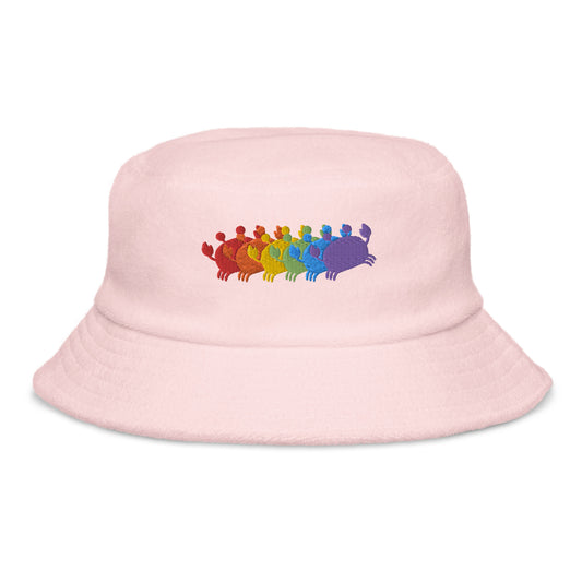 Crab People Rainbow Bucket Hat