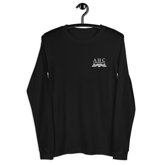 Adam's History Corner University Embroidered Long Sleeve Tee