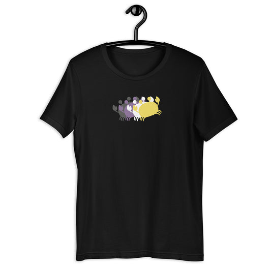 Crab People Non-binary Flag T-Shirt