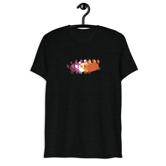 Crab People Lesbian Flag T-Shirt